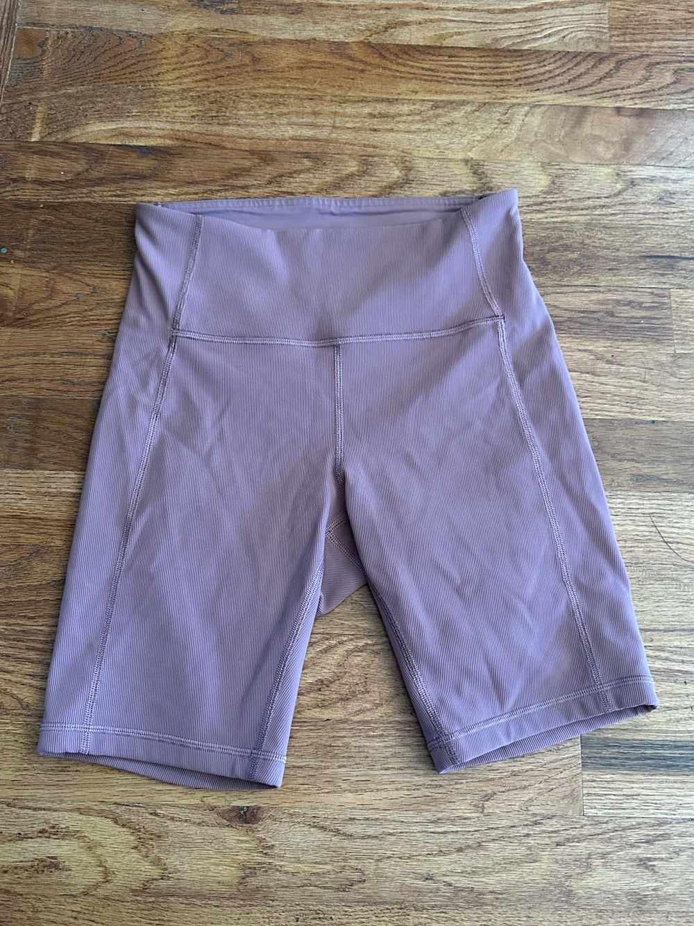 Lululemon High rise Biker Shorts Ribbed Dusty Rose Women's 6